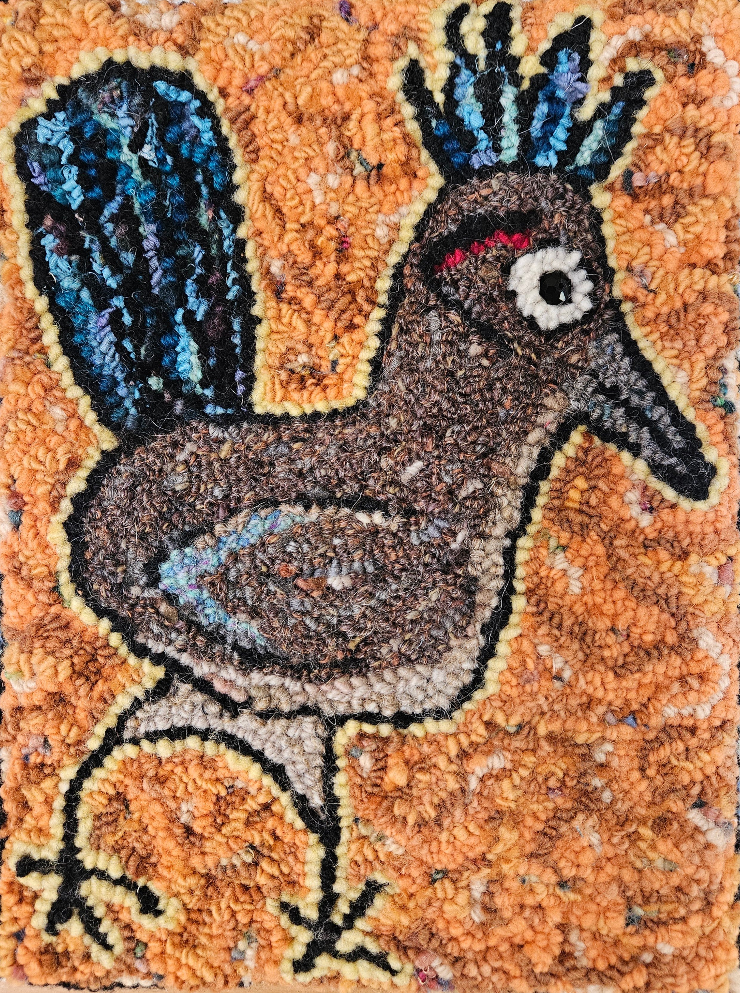 Rug Hooking with Yarn