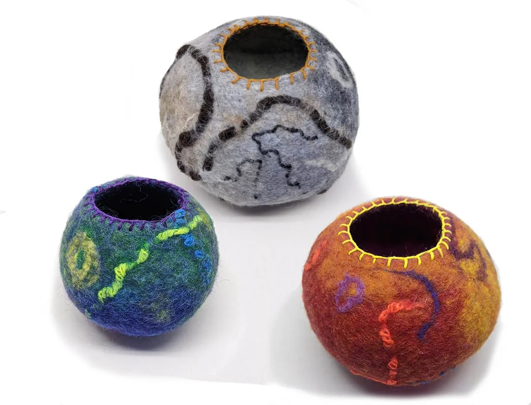 Quick Wet-Felted Bowl