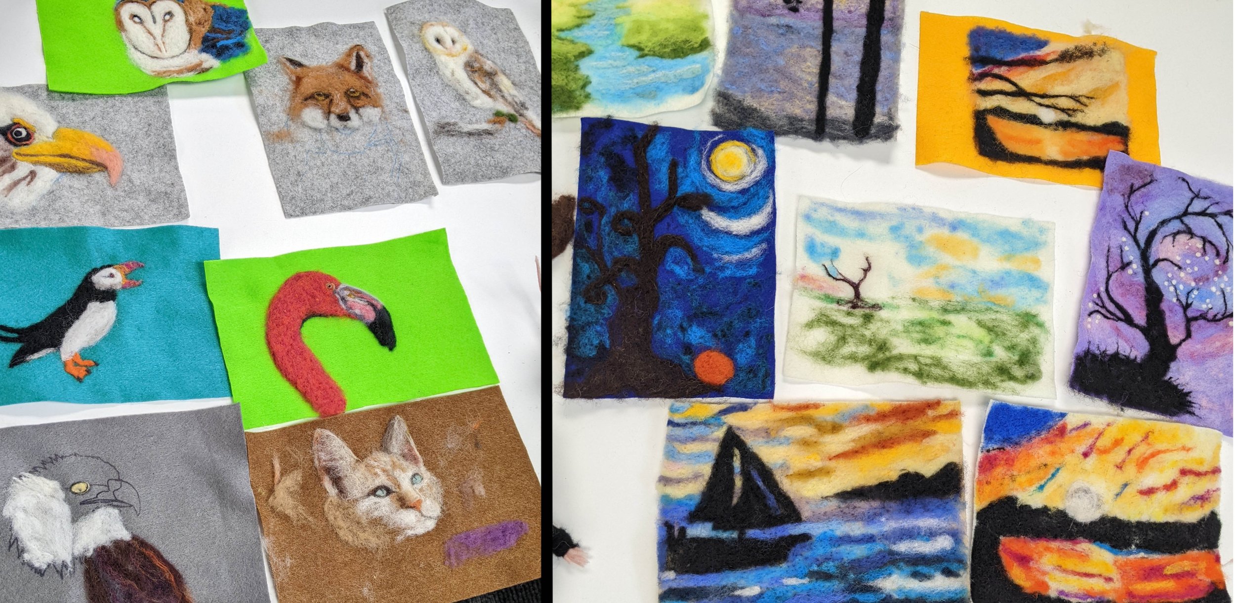 Needle Felted 'Painting'