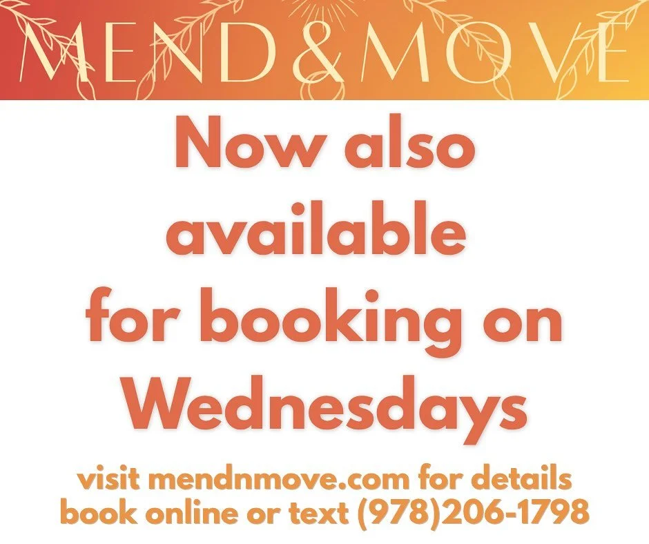 Exciting news! More hours available #pepperell #massagetherapist #massagetherapy #personaltrainer #personaltraining #smallbusiness #fitnesscoach