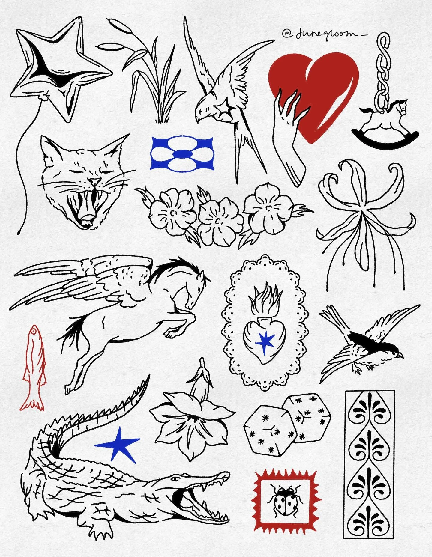 Books are officially open for 2026! 💐🌟 snag an appointment for January and February at the link in my bio. All of my flash can be done in color or black ink!