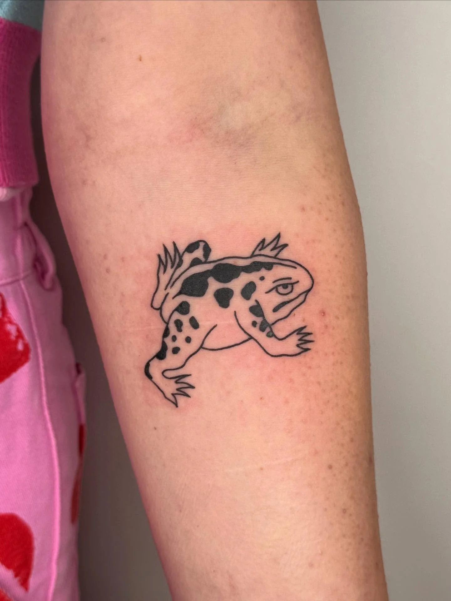 A couple of fun ones for Maggie and Devon 🐸 done at @twicerabbittattoo duh!