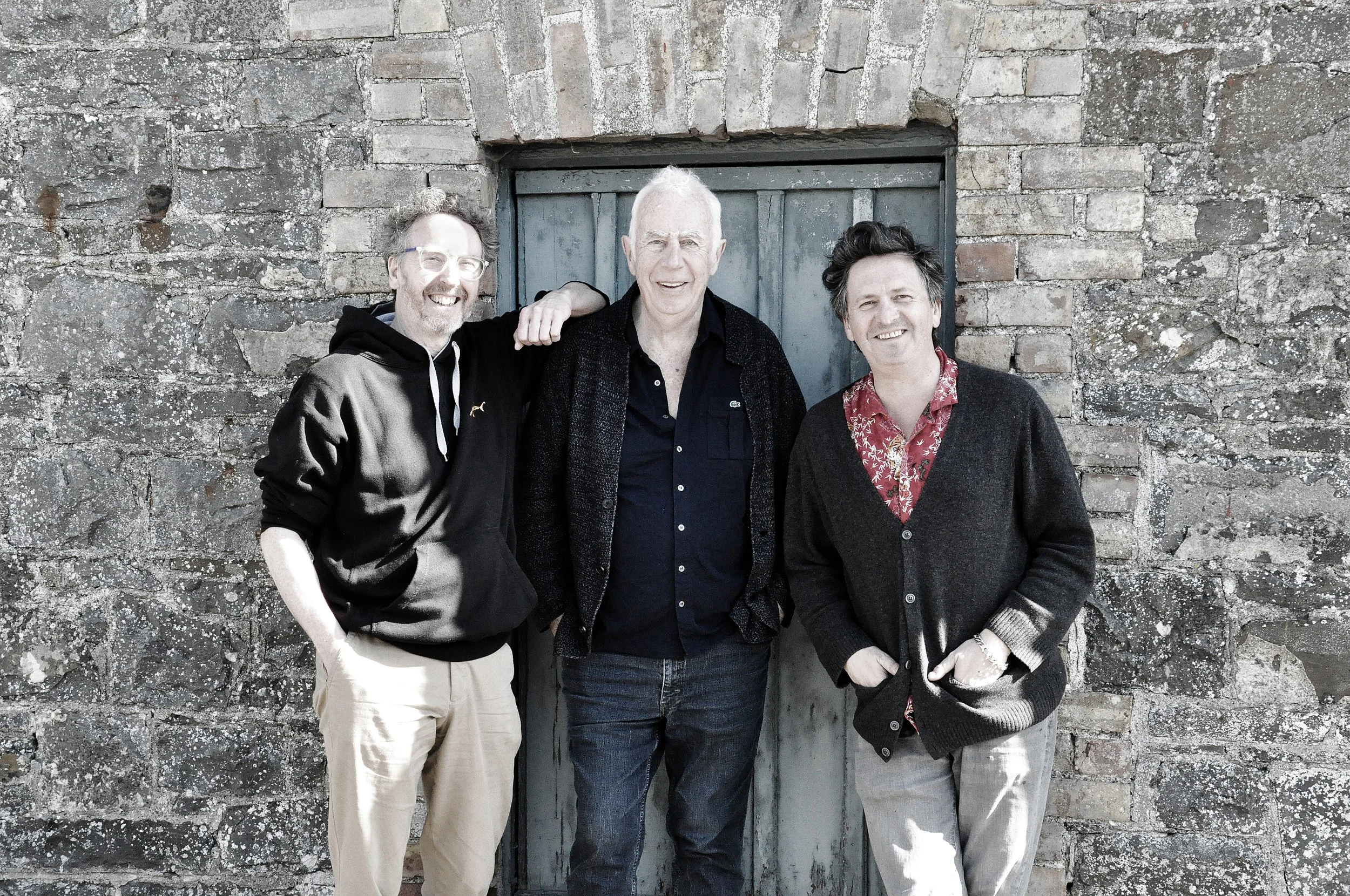 Dave McCune, Brendan Graham and Fearghal Murray outside Ventry Studio
