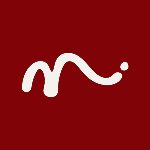 White letter J inside a circle on a red background.