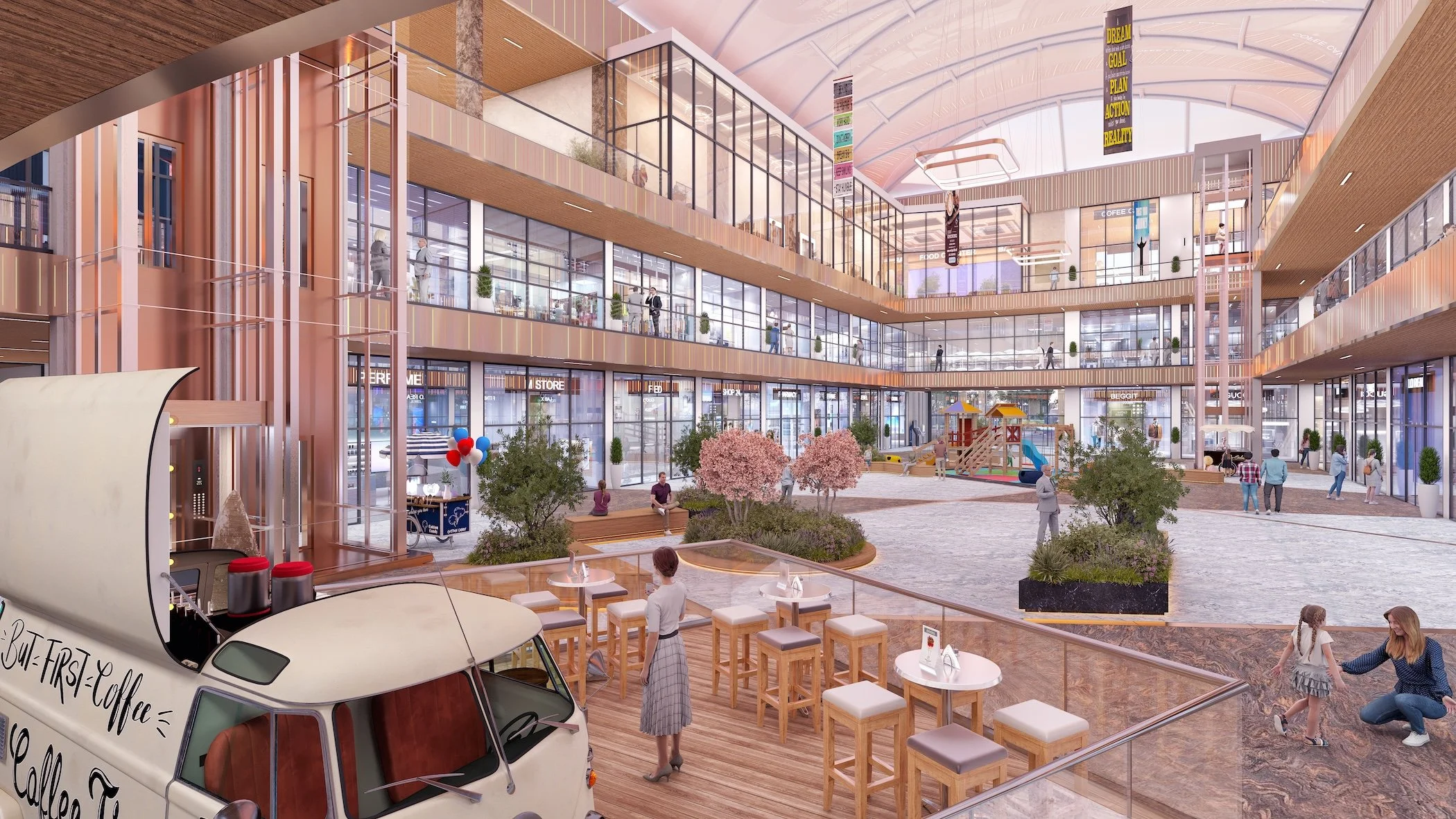 Mall of Lubumbashi CGI intenrnal view ground floor atrium and coffee shop.jpg