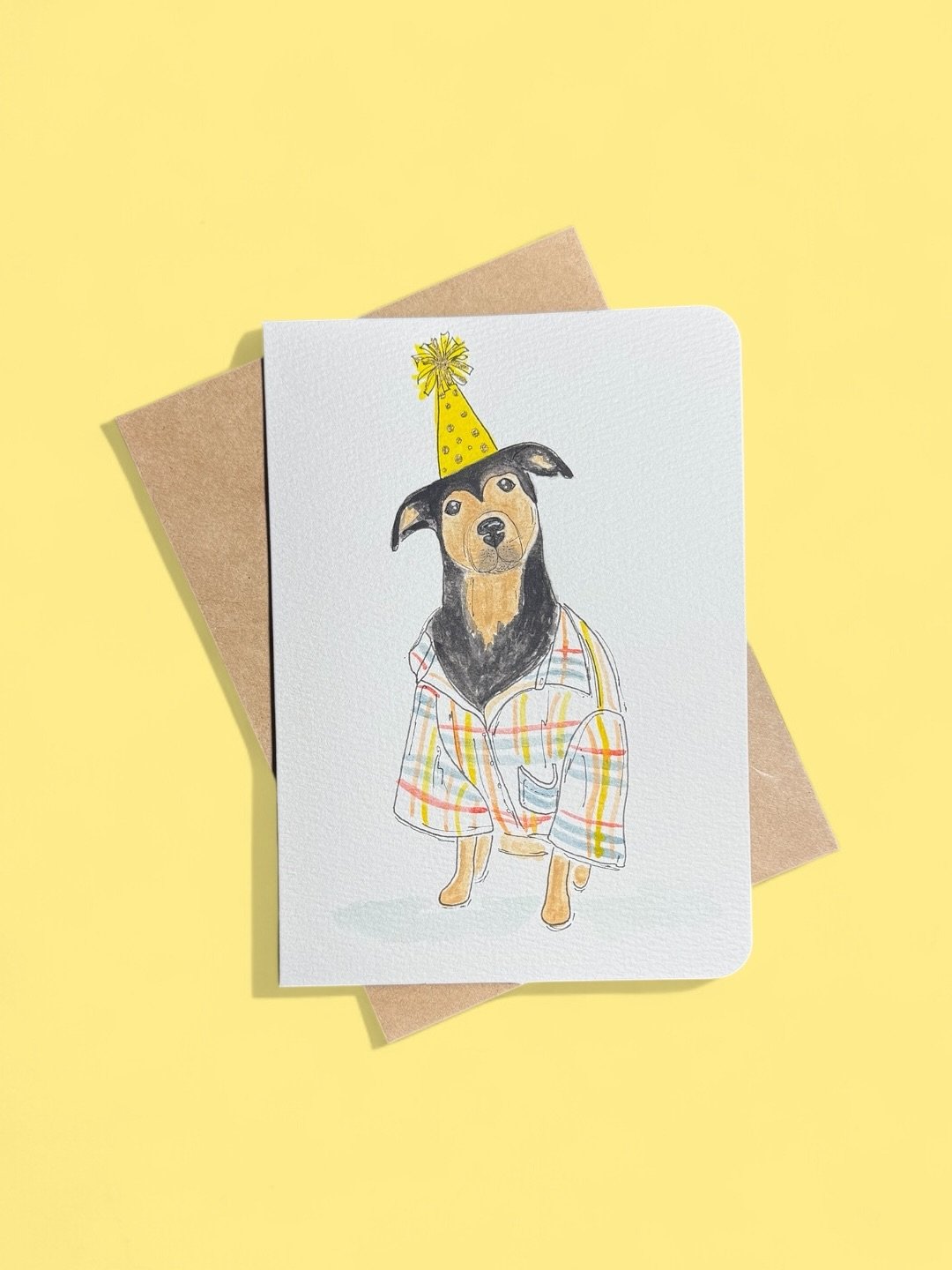 If there&rsquo;s a dog in a party hat, count me in! 😂 All the way to Philly, this fun birthday card features one of my favorite puppers, Chloe! 🐾🥳🎈💌📬