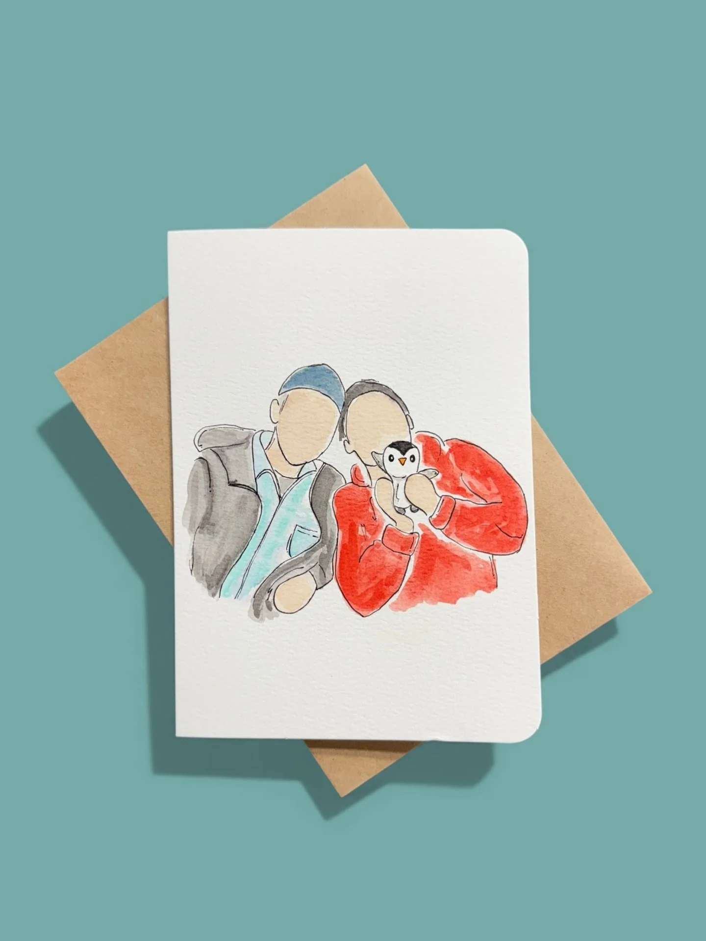 a custom card to honor the special bond between grandfather and granddaughter - what a gift to help celebrate his life and legacy. ❤️ @mvgarcia08 💌📬
