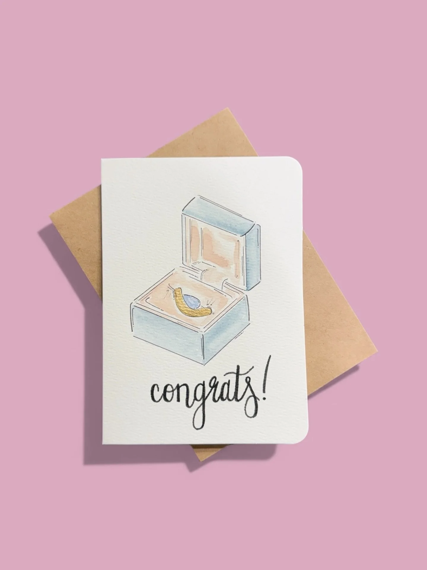 a card inspired by the ring 🤩 happy engagement to this fabulous couple! 💌📬