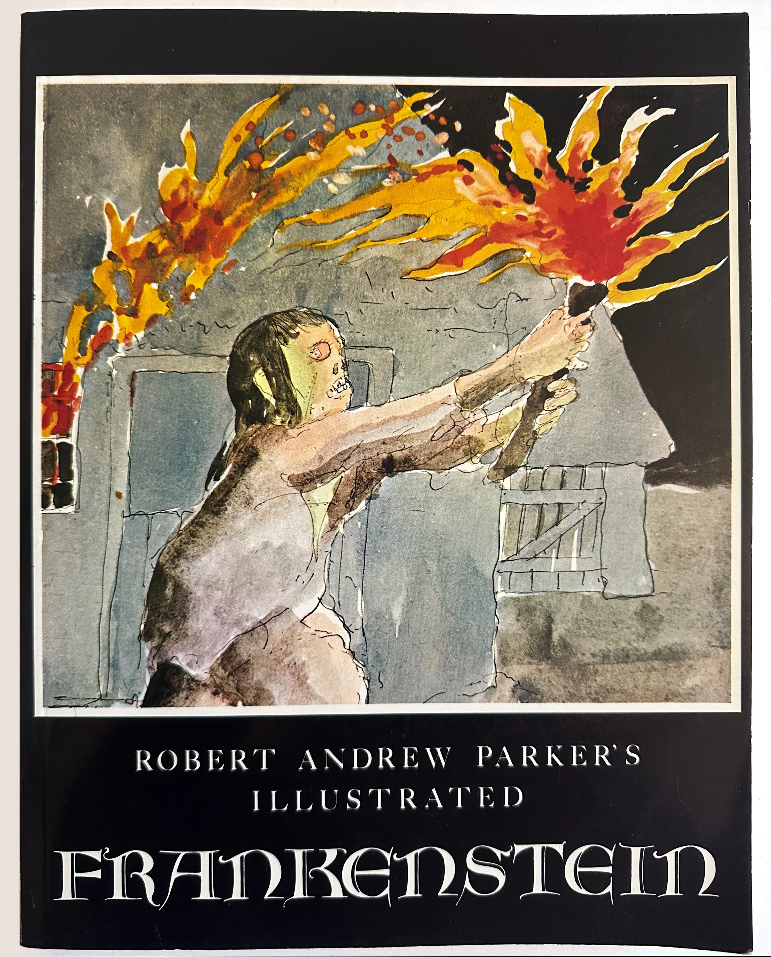 Robert Andrew Parker's Illustrated Frankenstein  - adapted from a novel by Mary Shelley - Clarkson N. Potter 1976