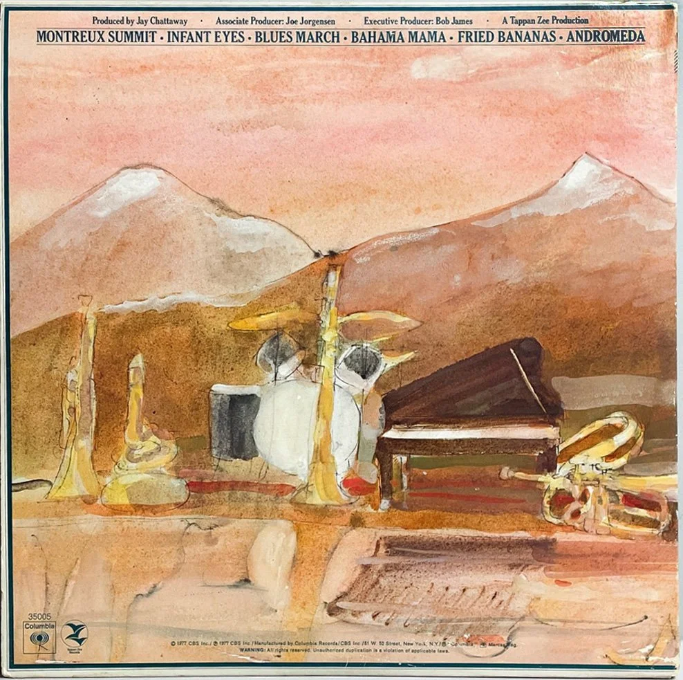 Montreux Summit Vol. 1 - watercolor album cover - Columbia Records 