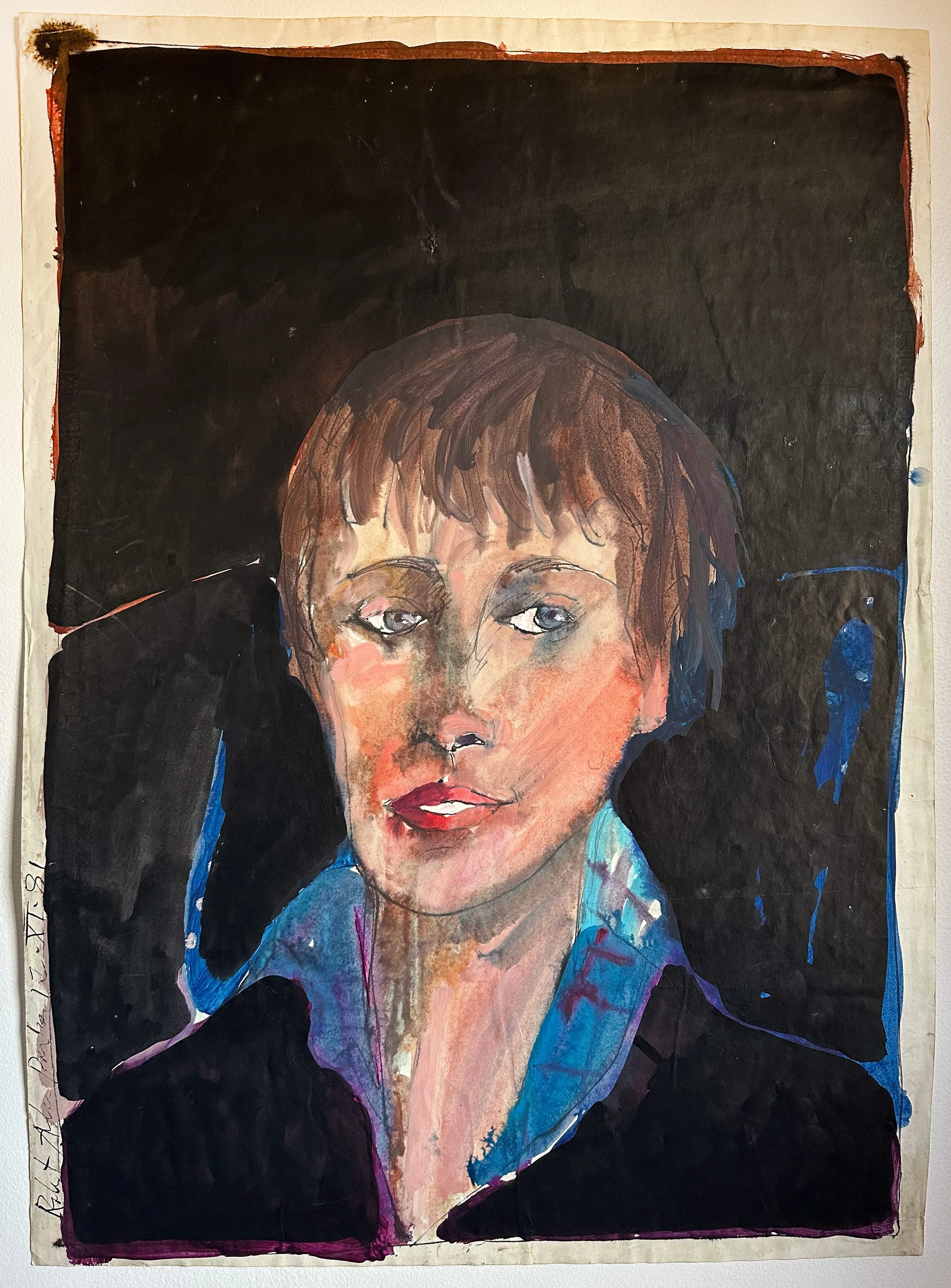 Carol Stone - watercolor on paper - 25 1/2"H x 19"W