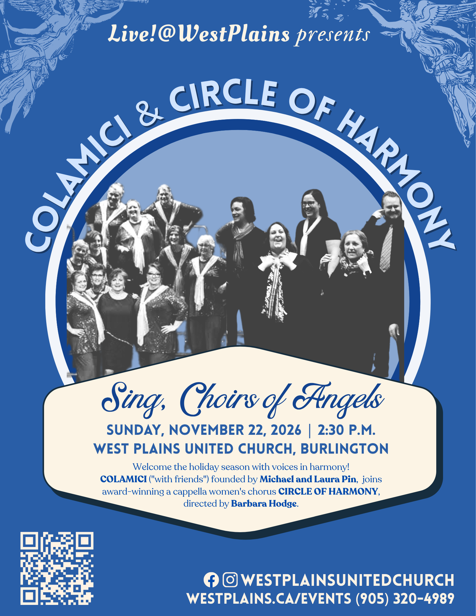 Colamici is super excited about being part of the  "Live!@WestPlains" Concert Series! Looking forward to sharing the stage with our friends, Circle of Harmony!