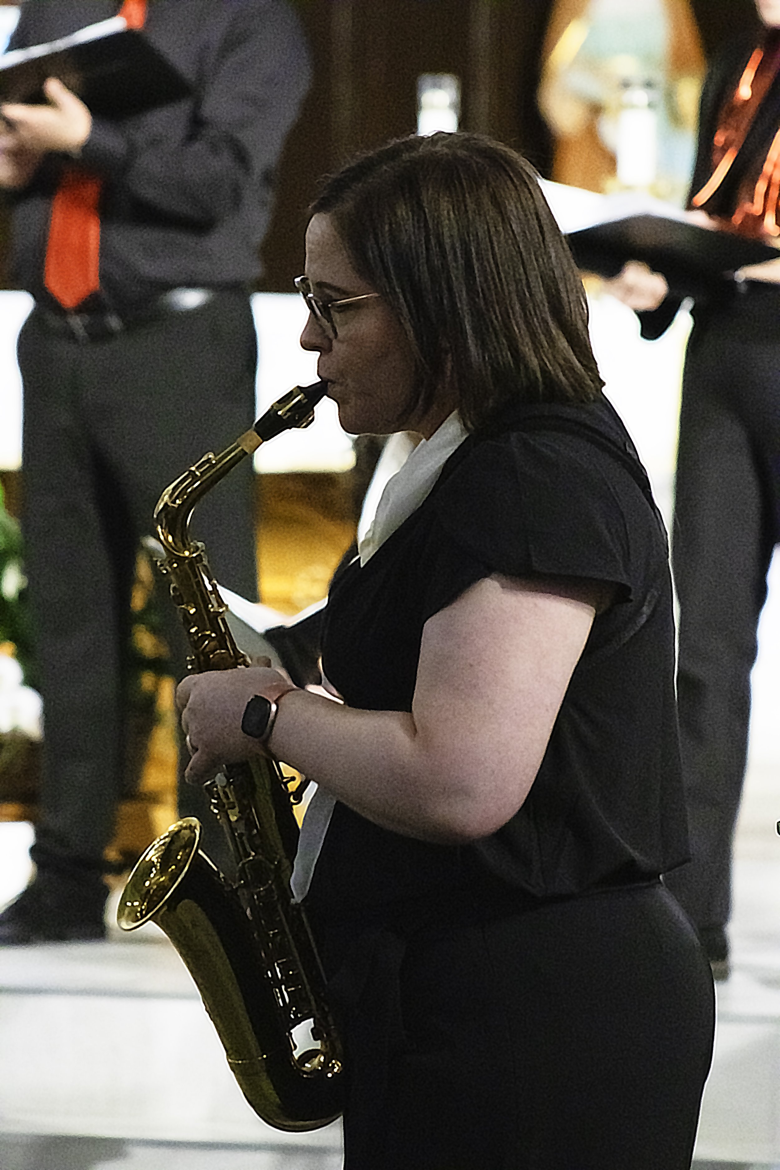 Jamie's sweet tones on alto sax