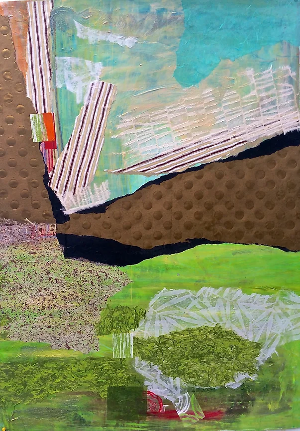 Untitled 2 50" x 38" Mixed media on paper SOLD