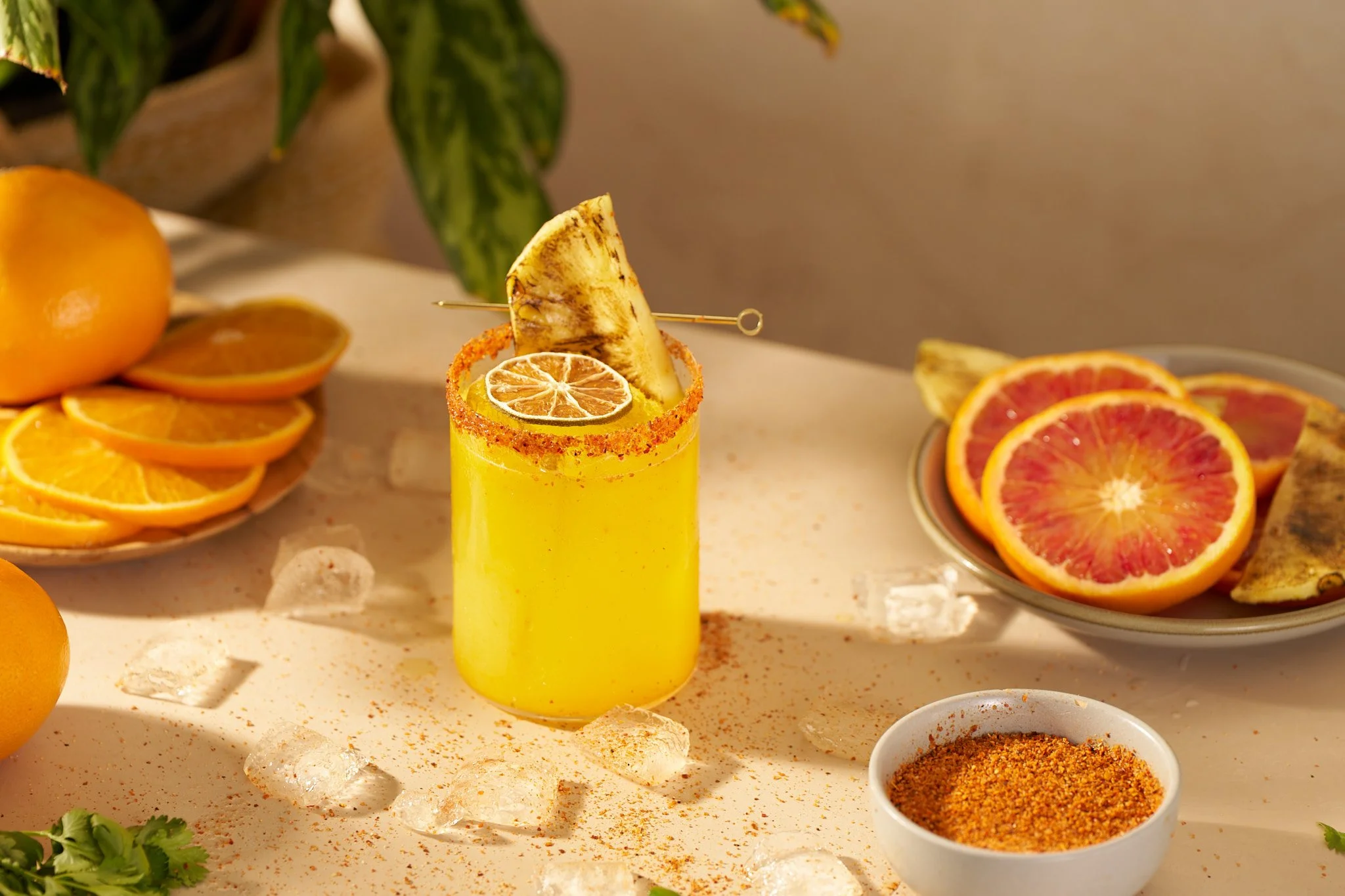 Beverage photography  for Richard Sandoval Hospitality featuring spicy margarita