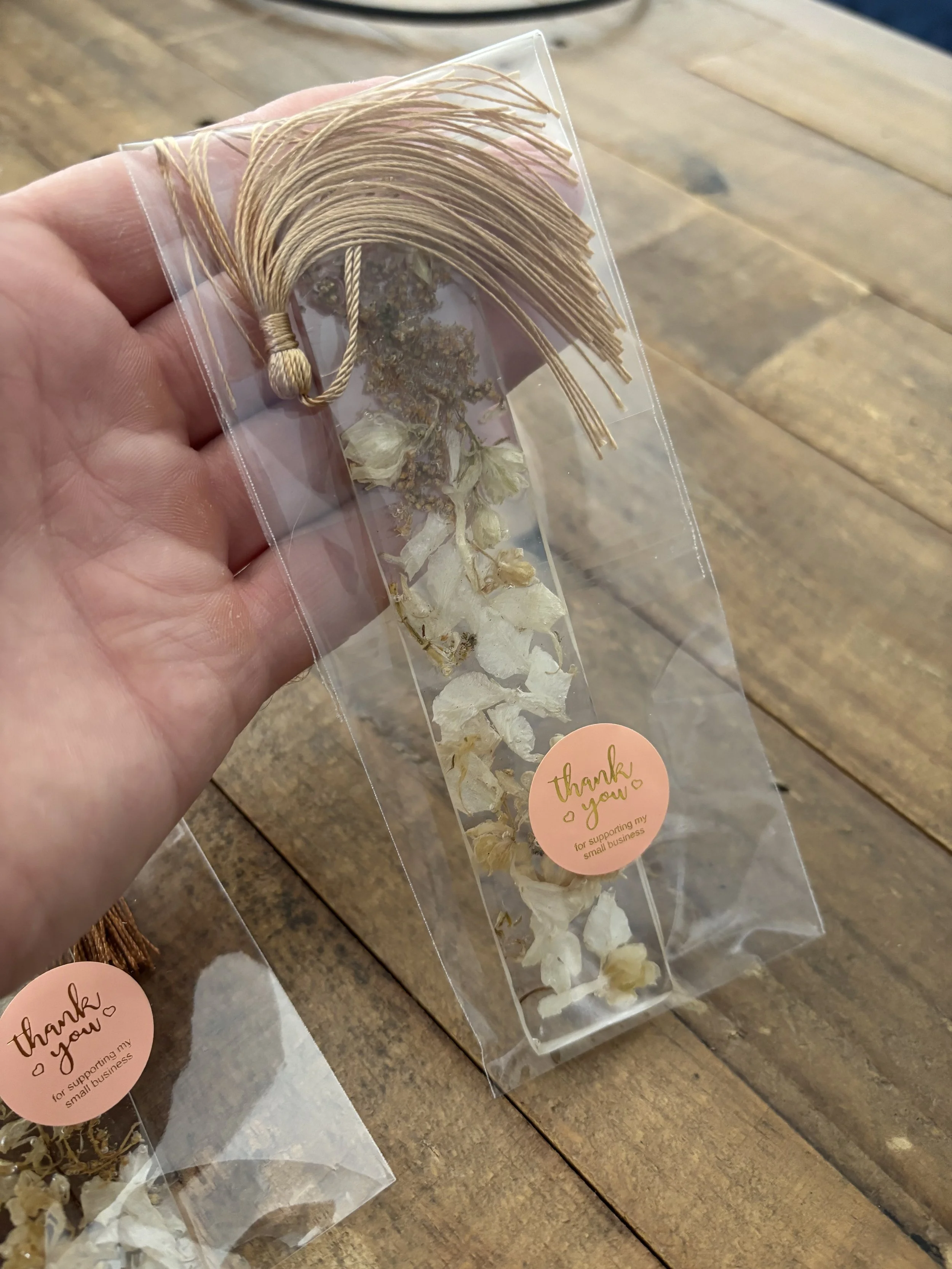 Flower Preservation Resin Bookmark – Custom Keepsake