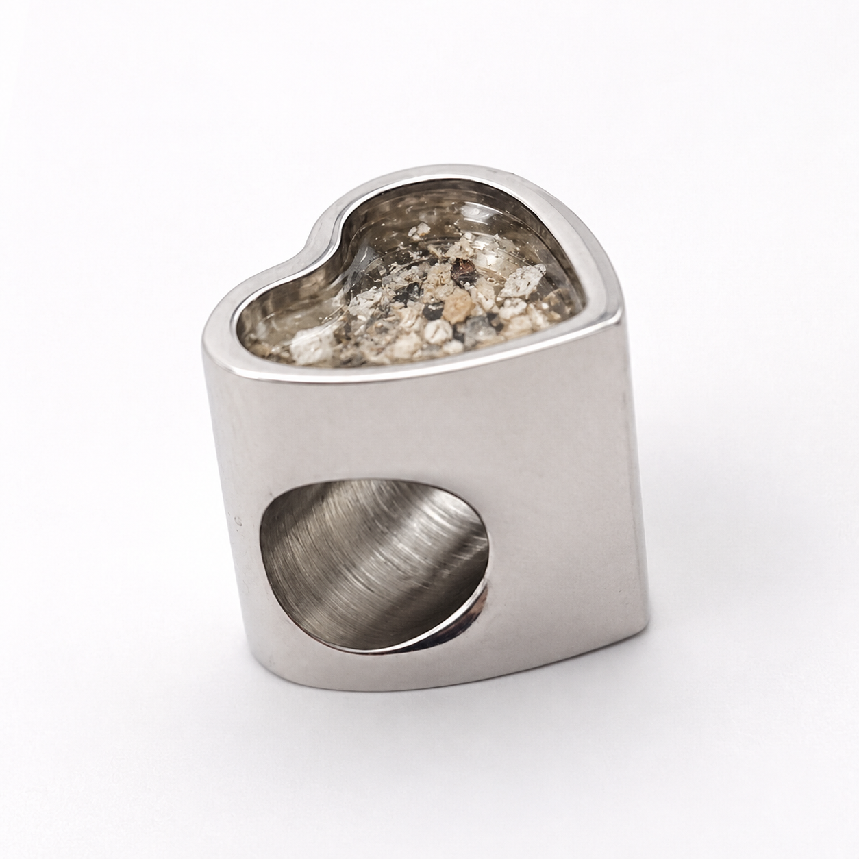 Cremation Ashes Heart Keepsake - Made With Your Loved Ones's Ashes