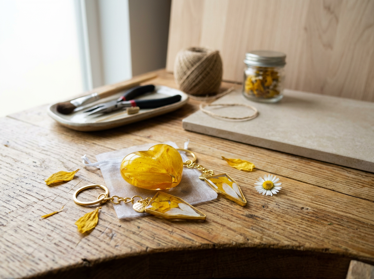 Petite Flower Preservation Heart | Small Wedding & Memorial Keepsake