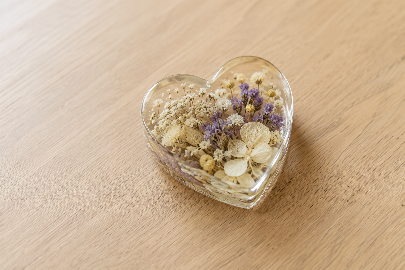 Mini 3.35 inch Heart Flower Preservation