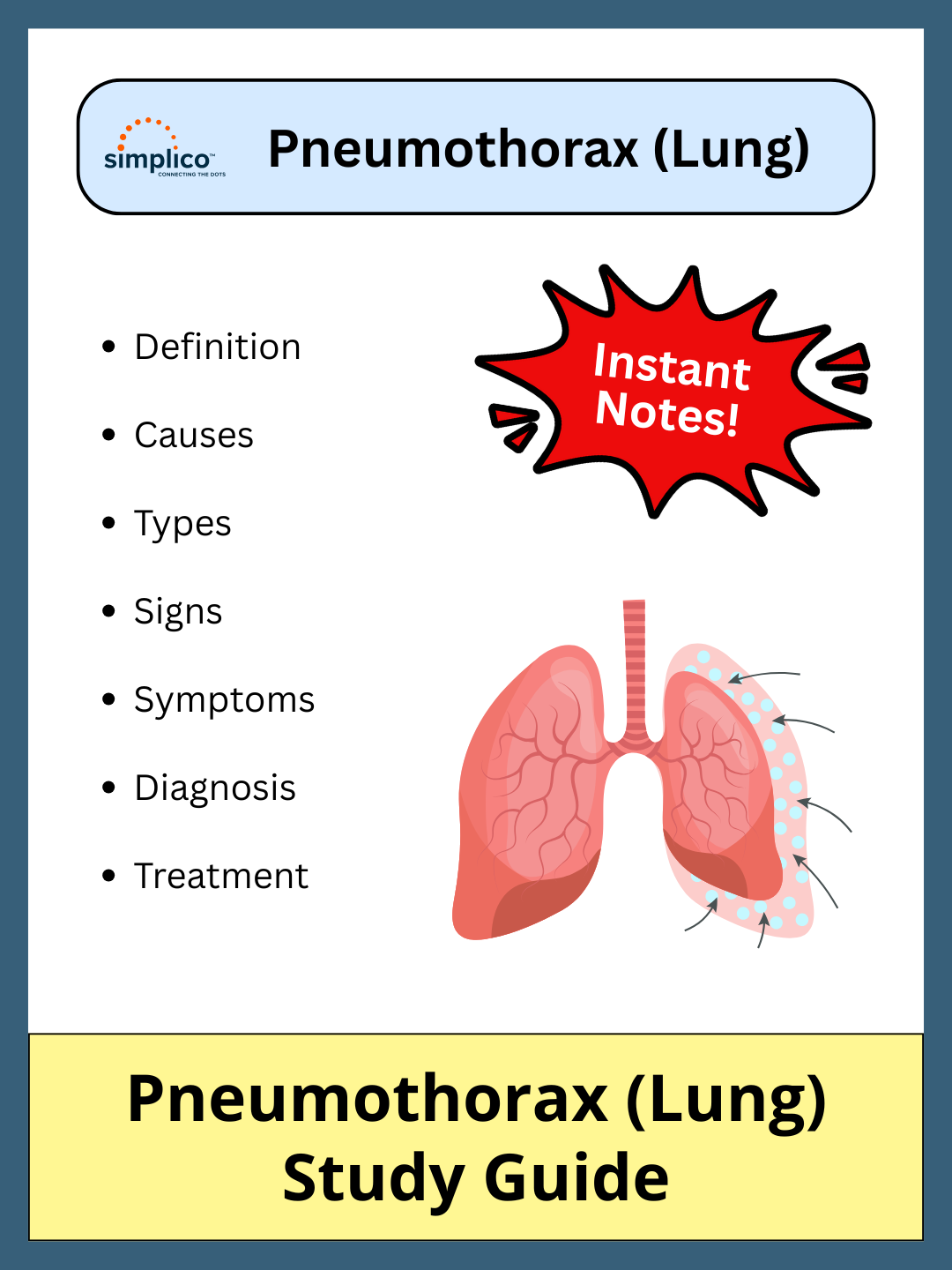Pneumothorax - Study Guide