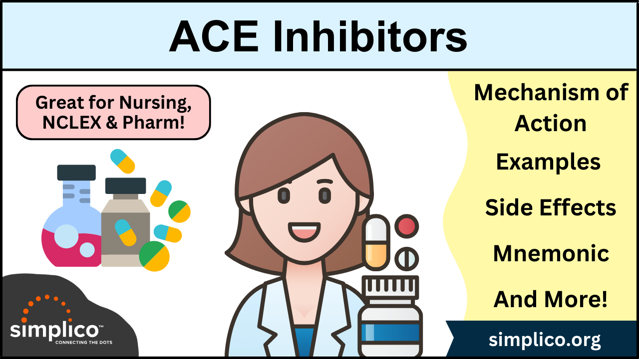 ACE Inhibitor Medications: Drug List, Mechanism of Action, Side Effects