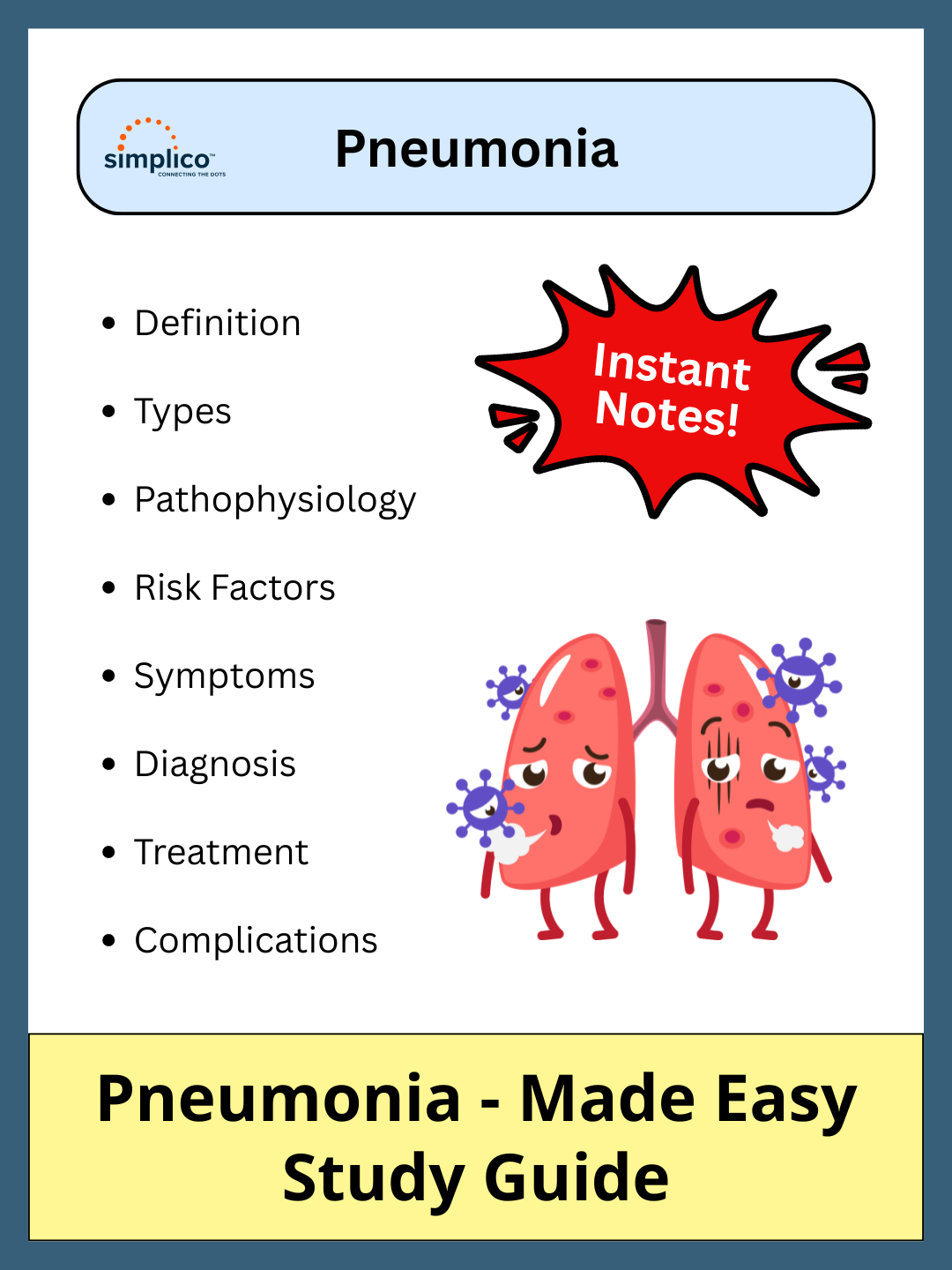 Pneumonia - Study Guide