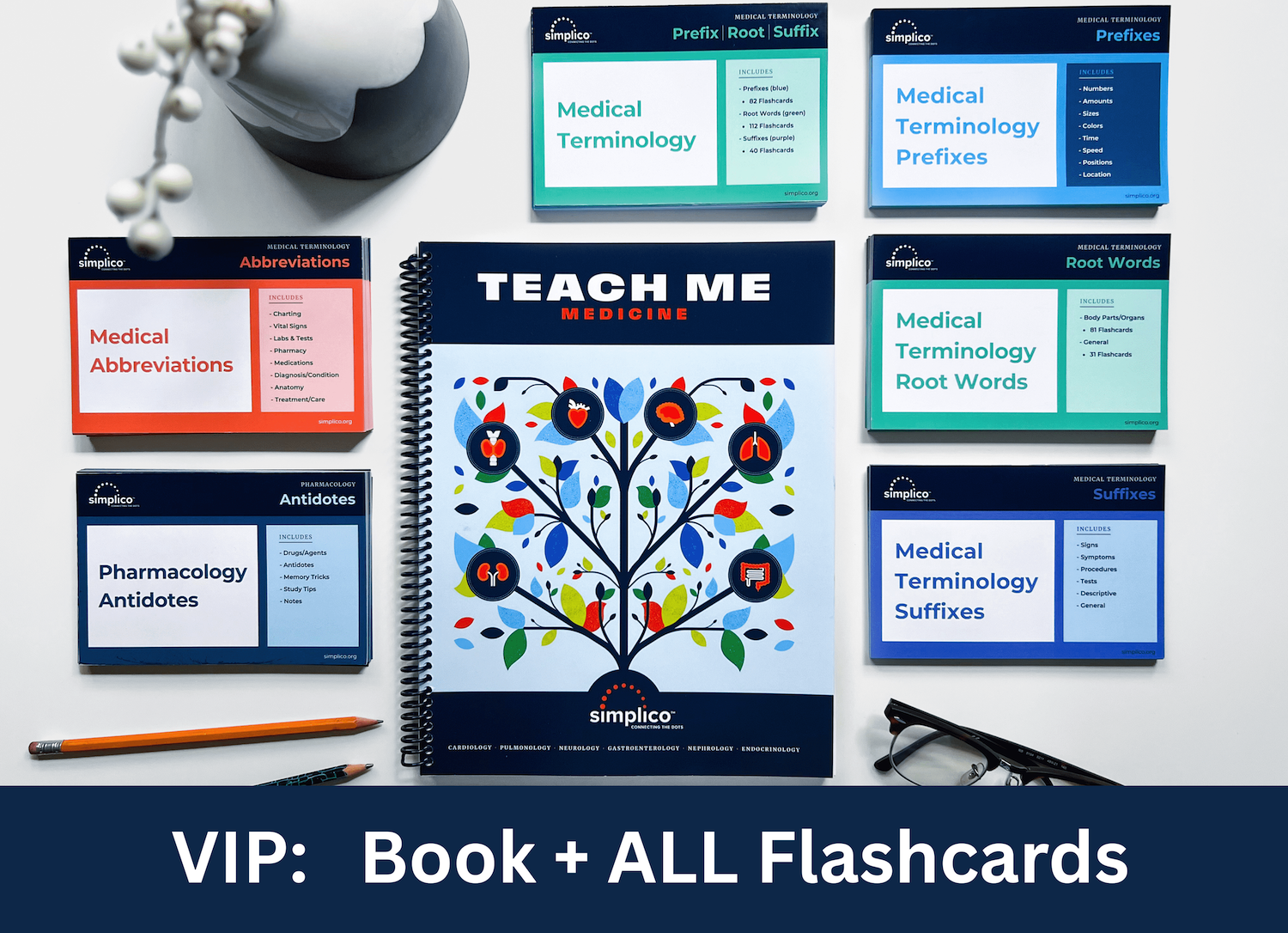 simplico vip book flashcards