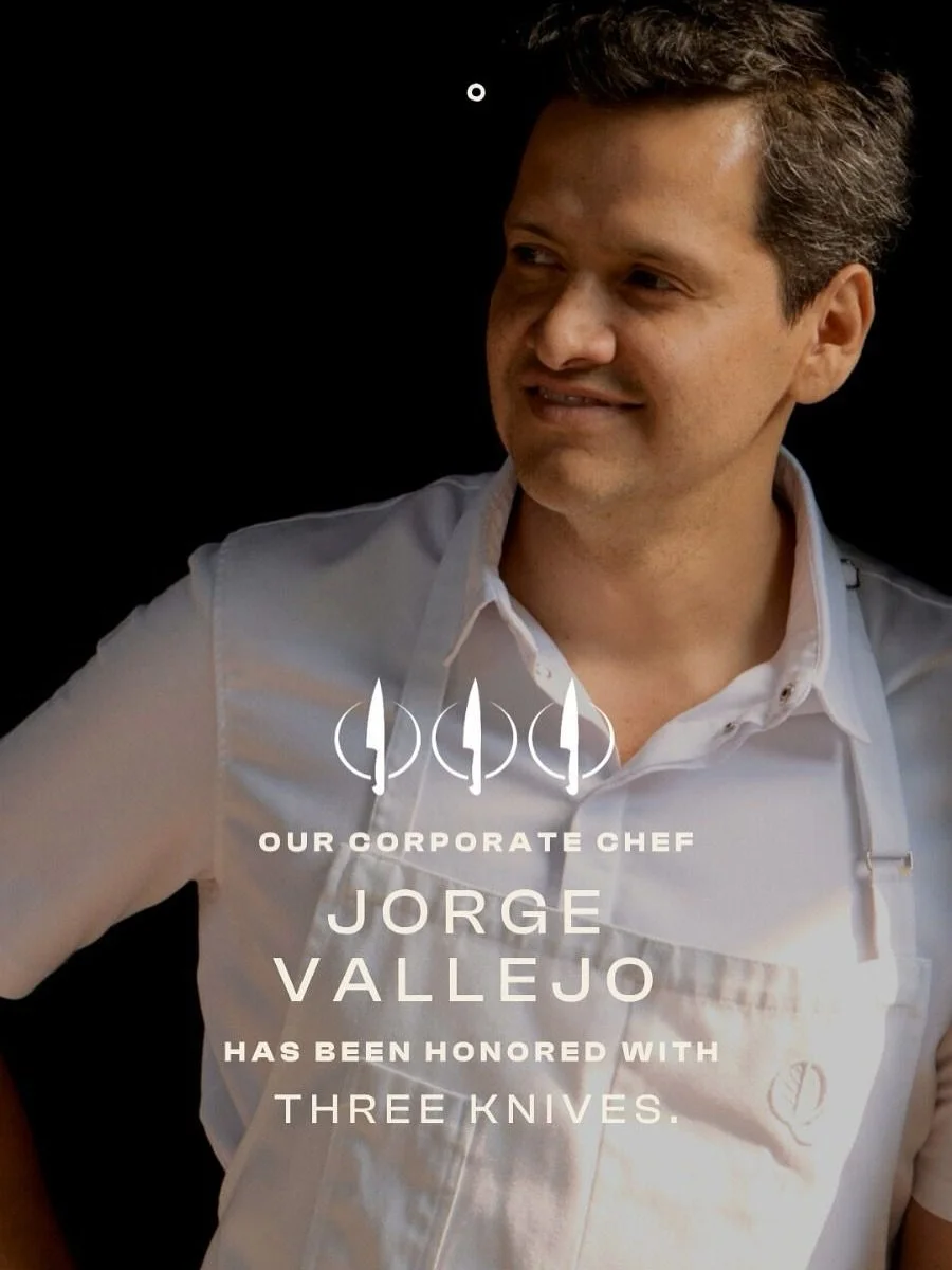 Congratulations to Chef Jorge Vallejo @jorgevallejo on receiving the prestigious Three Knives award from @thebestchefawards a celebration of vision, precision, and culinary soul.

His artistry not only elevates Mexico&rsquo;s gastronomic identity but