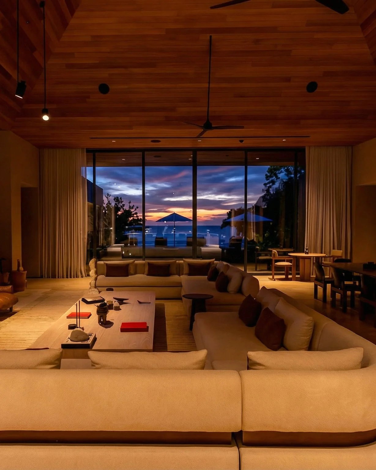 Private Home 48 | One&amp;Only Mandarina
There's a moment, right before the sun disappears, when the whole world turns amber. The water shimmers. Conversation fades. And you realize that serenity isn't something you find &mdash; it's something a plac