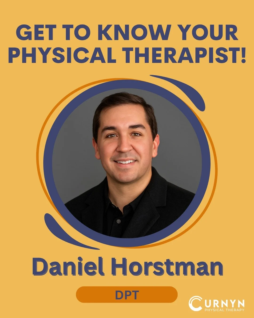 Meet the newest PT on our team, Daniel Horstman! 

Daniel is dedicated to helping his patients overcome pain, improve movement, and return to the activities they love. (Swipe for a feel-good success story of his!) 

With a focus on orthopedic conditi