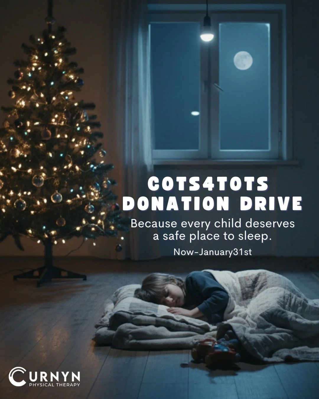 Every child in Tarrant County deserves a safe place to sleep, and we're on a mission to make that happen for 100 kids this holiday season. 💙

We've partnered with @Cots4TotsTX to provide cots and Pack 'n Plays to children entering or involved in the