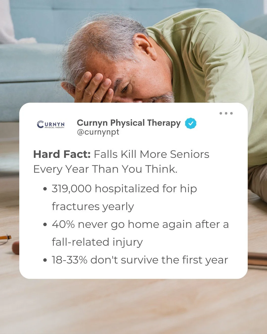To keep your loved ones independent &amp; out of nursing homes, get them into balance PT now! 💙

PT builds the strength and stability that prevents the injury &amp; changes the whole recovery trajectory.

👉 Fort Worth, we've got two locations (Brya