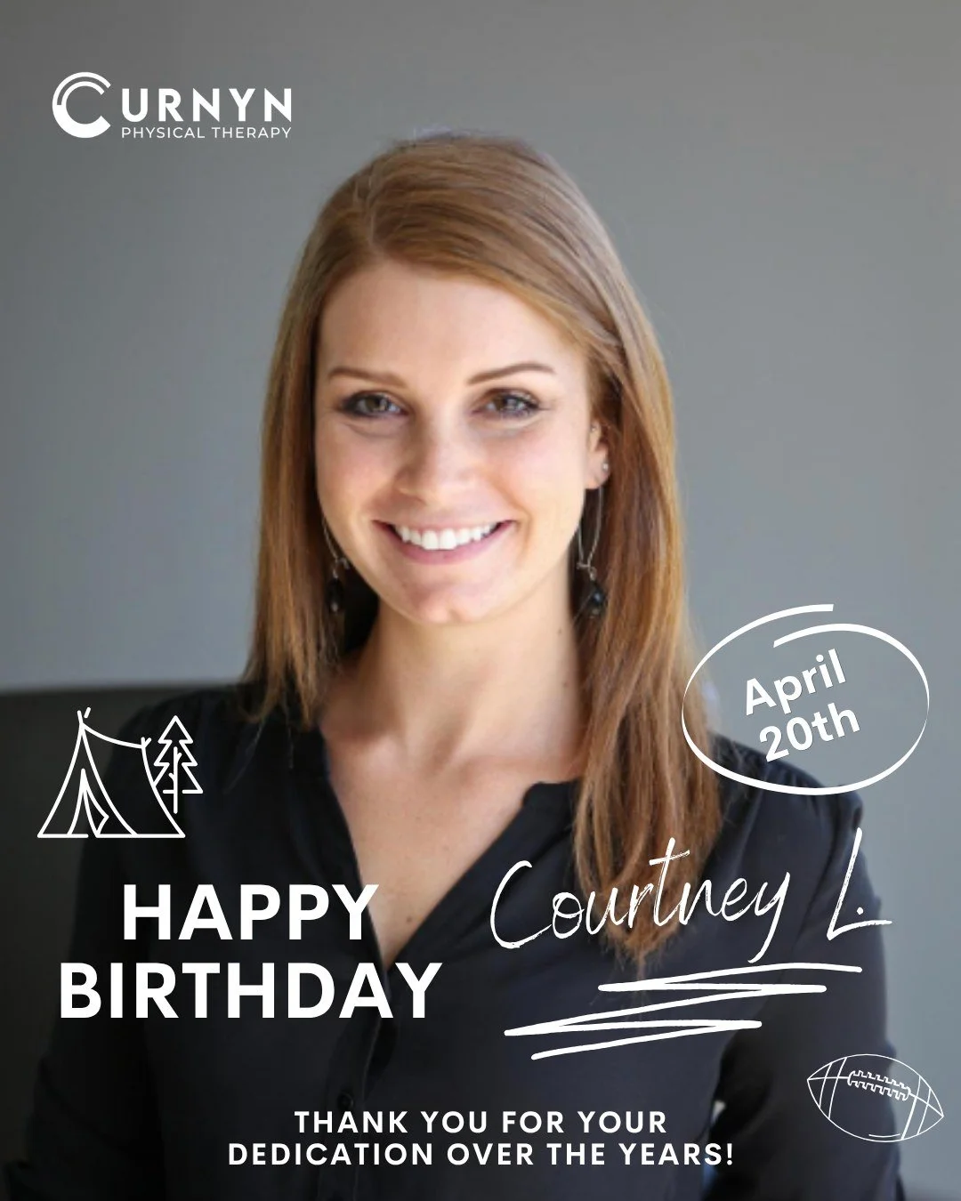 Courtney's been our billing specialist since 2015, which means she's survived almost 10 years of insurance chaos and still shows up with a smile. 🎂

Outside of work, she's camping somewhere, crushing it at the gym, or yelling at the Cowboys on Sunda