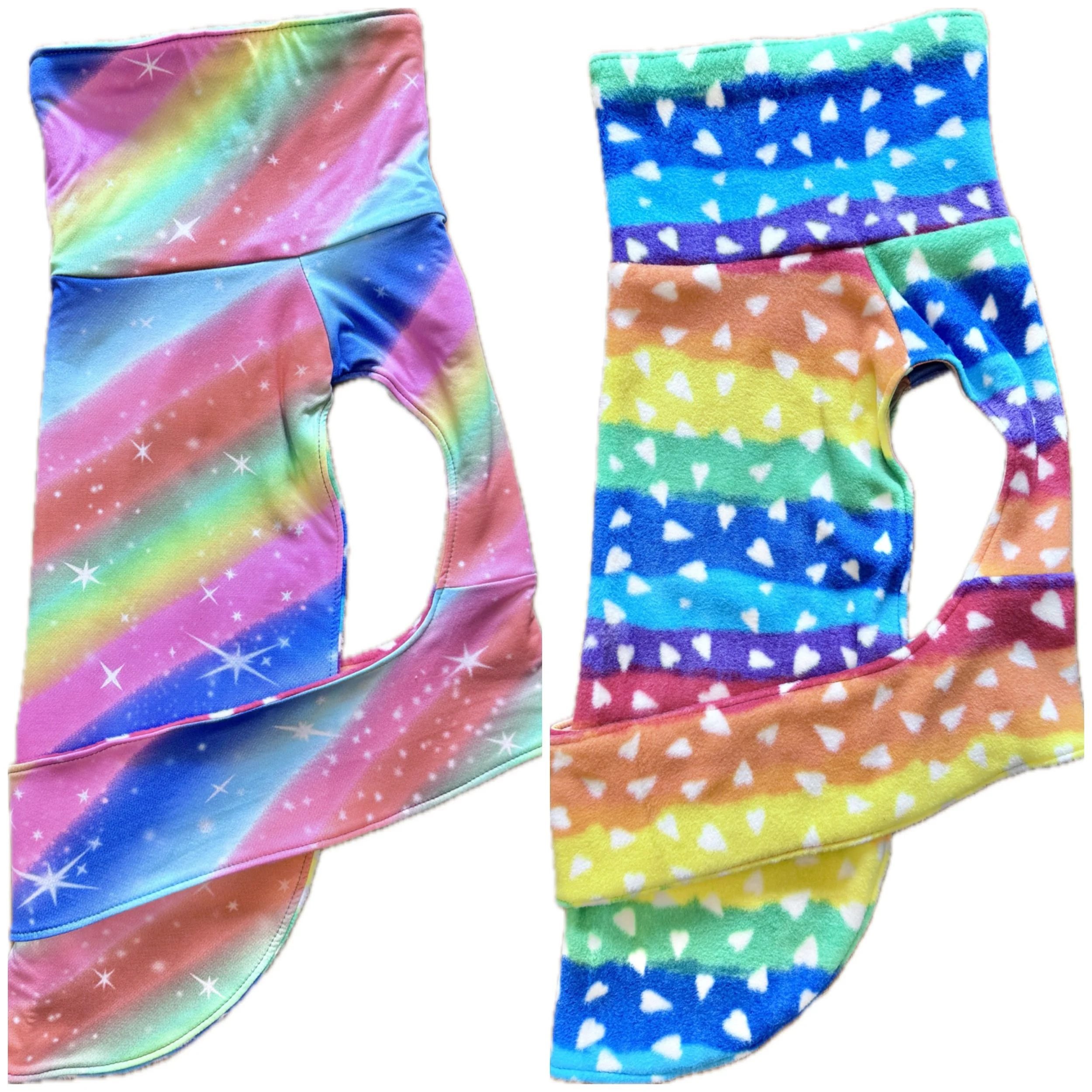 Reversible Rainbow Dog Jacket