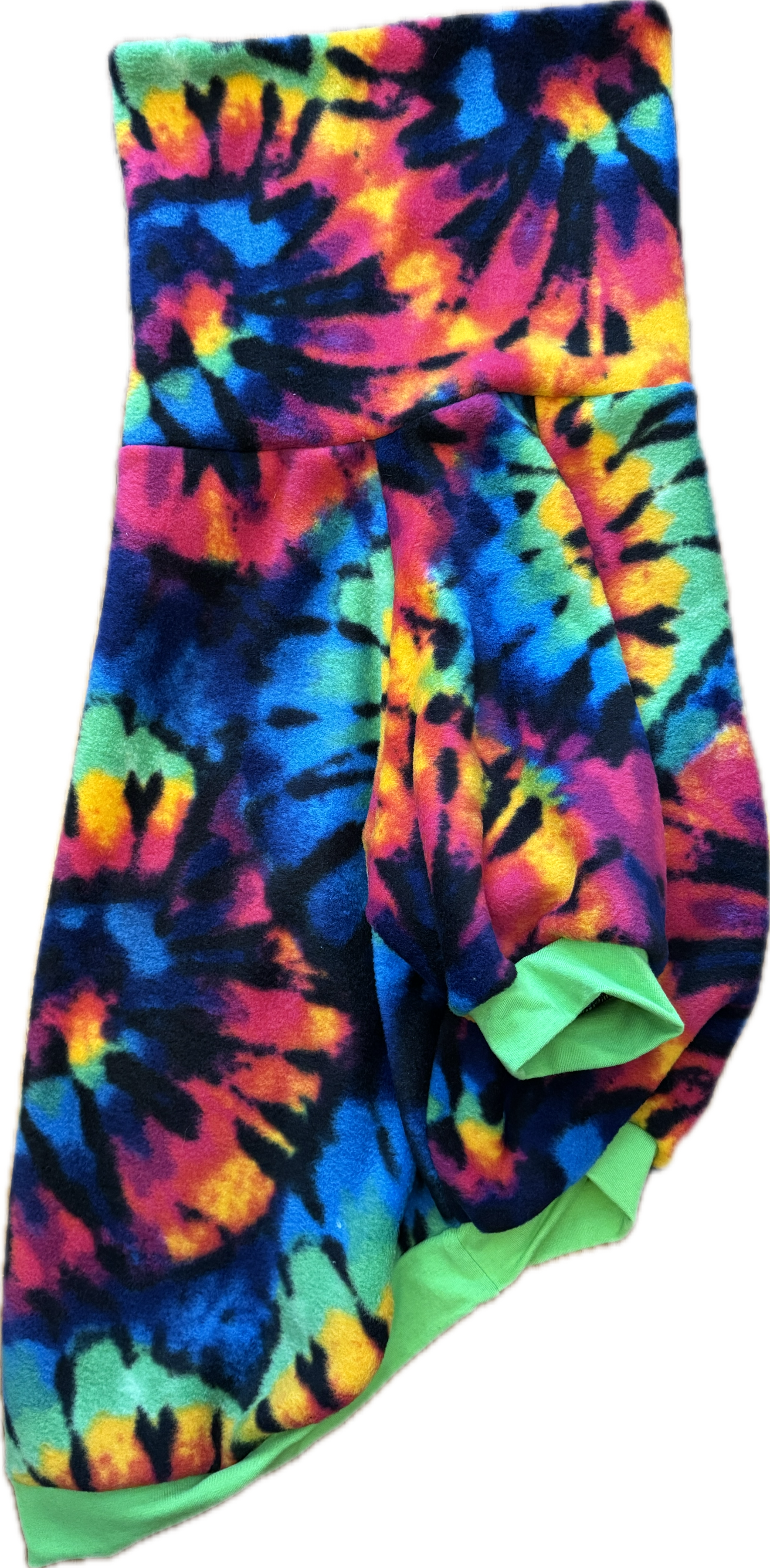 Tie Dye Fleece Dog Sweater