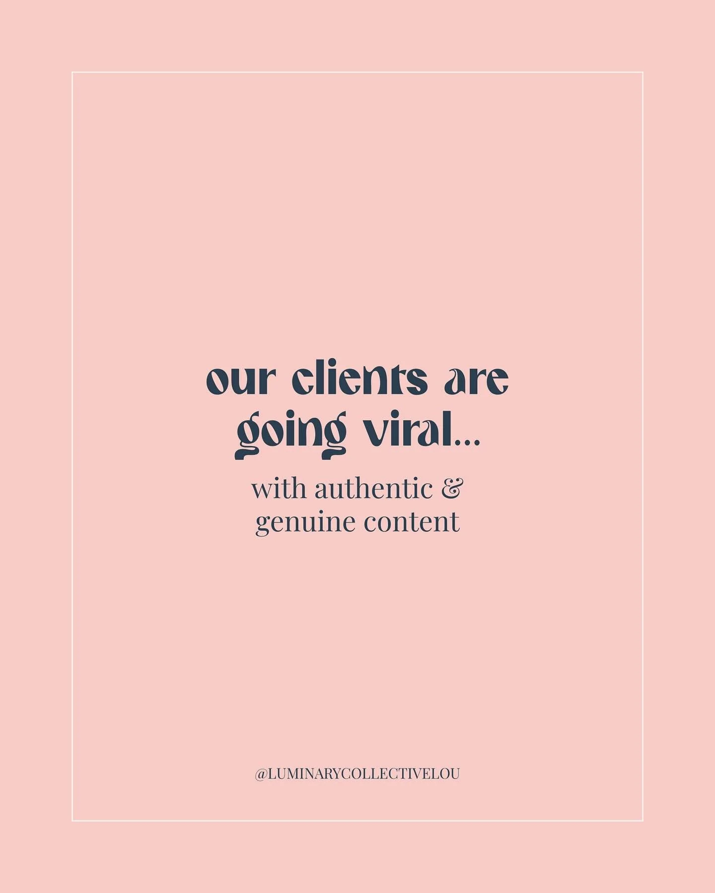 What&rsquo;s the secret to content that takes off?

&bull; an engaging hook or question
&bull; being yourself
&bull; engaging with your audience in the comments

.
.
.
#luminarycollective #lcl #ortholouisville #clientspotlight #socialmediamanagement 
