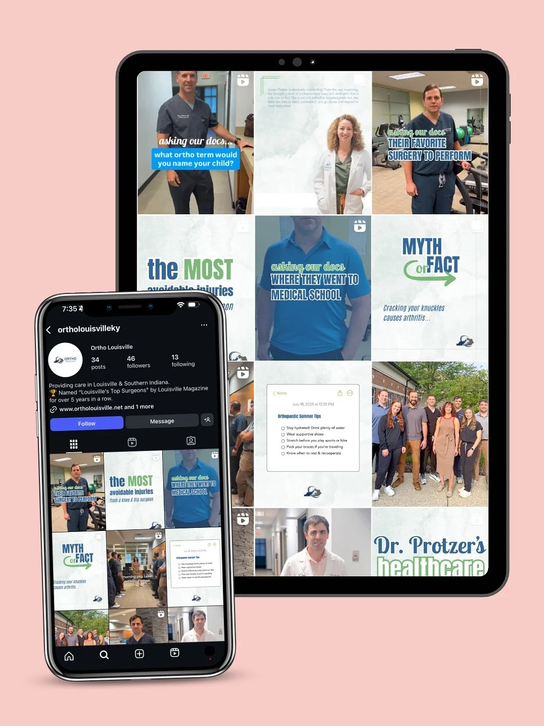 Working with Ortho Louisville is a joy! From brainstorming creative ideas to filming fun + educational reels, we&rsquo;ve loved bringing their personality to life through social media.

And the best part? They&rsquo;re consistently trending on TikTok