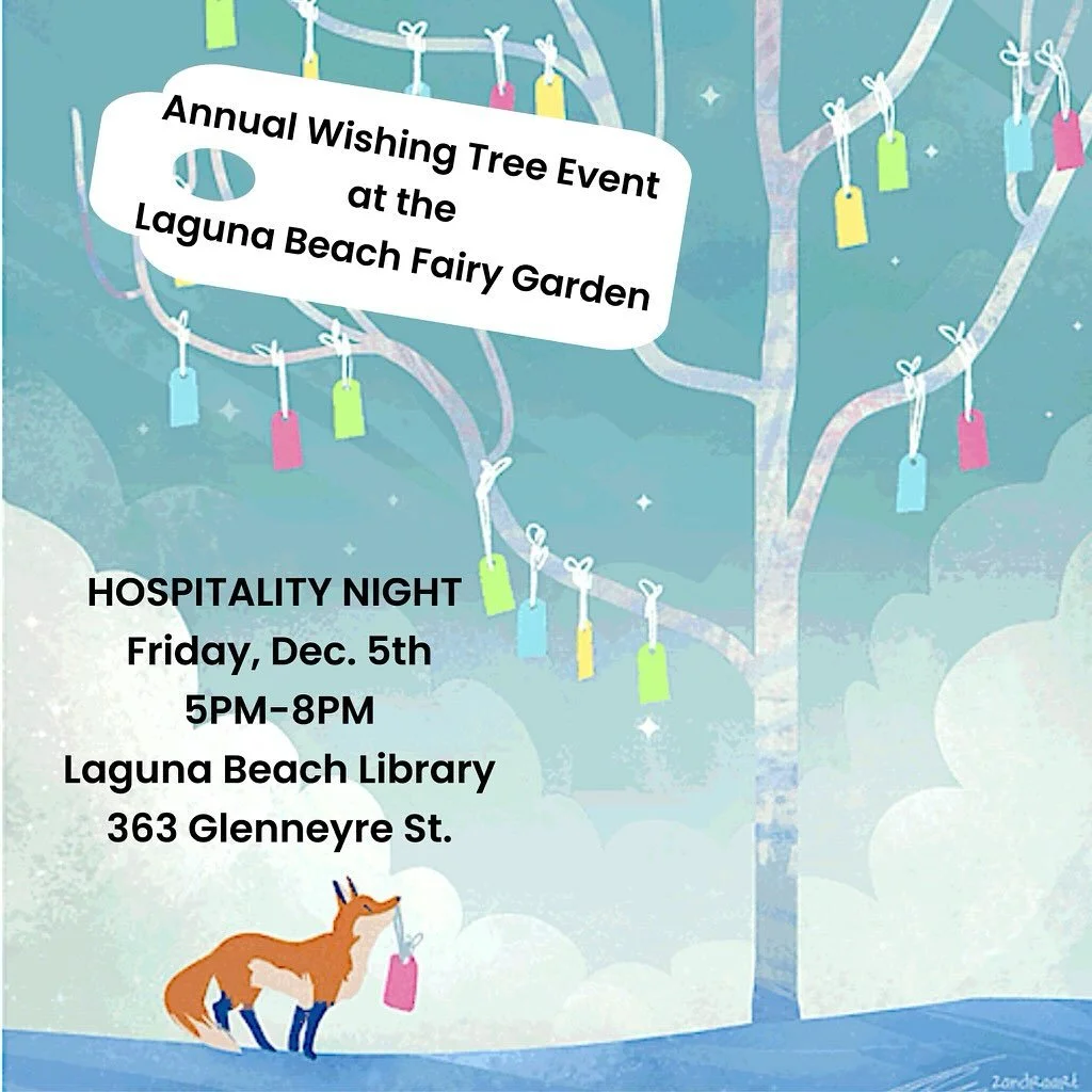 Join us!! Our annual wishing tree is coming back to Hospitality Night! ❄️ Set your reminders and join us for a magical night. Tell us your favorite part of Hospitality Night below. 

We&rsquo;re right off of Forest Avenue in front of the Laguna Beach