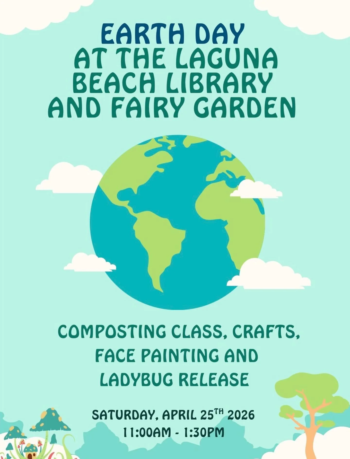 EARTH DAY PSA: SEE YOU NEXT WEEKEND!! 🌎 #lagunabeachfairygarden
