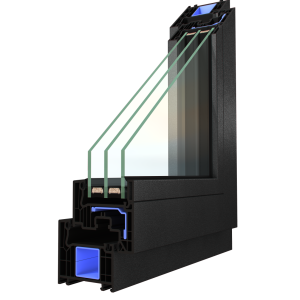 przekrój okna pixel marki oknoplast