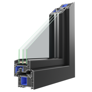 przekrój okna pava marki oknoplast