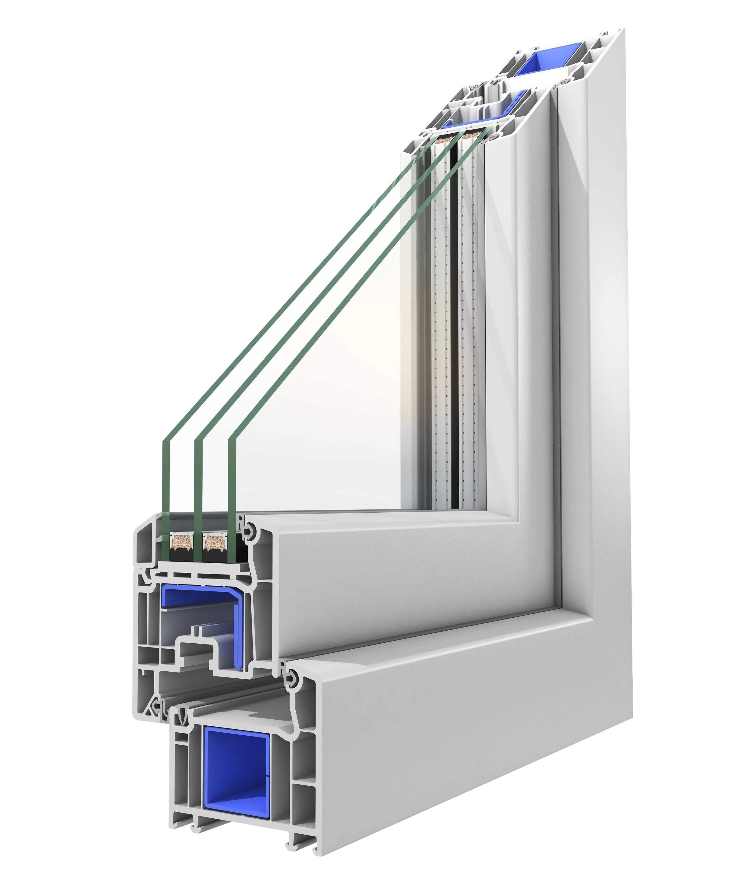 przekrój okna koncept marki oknoplast
