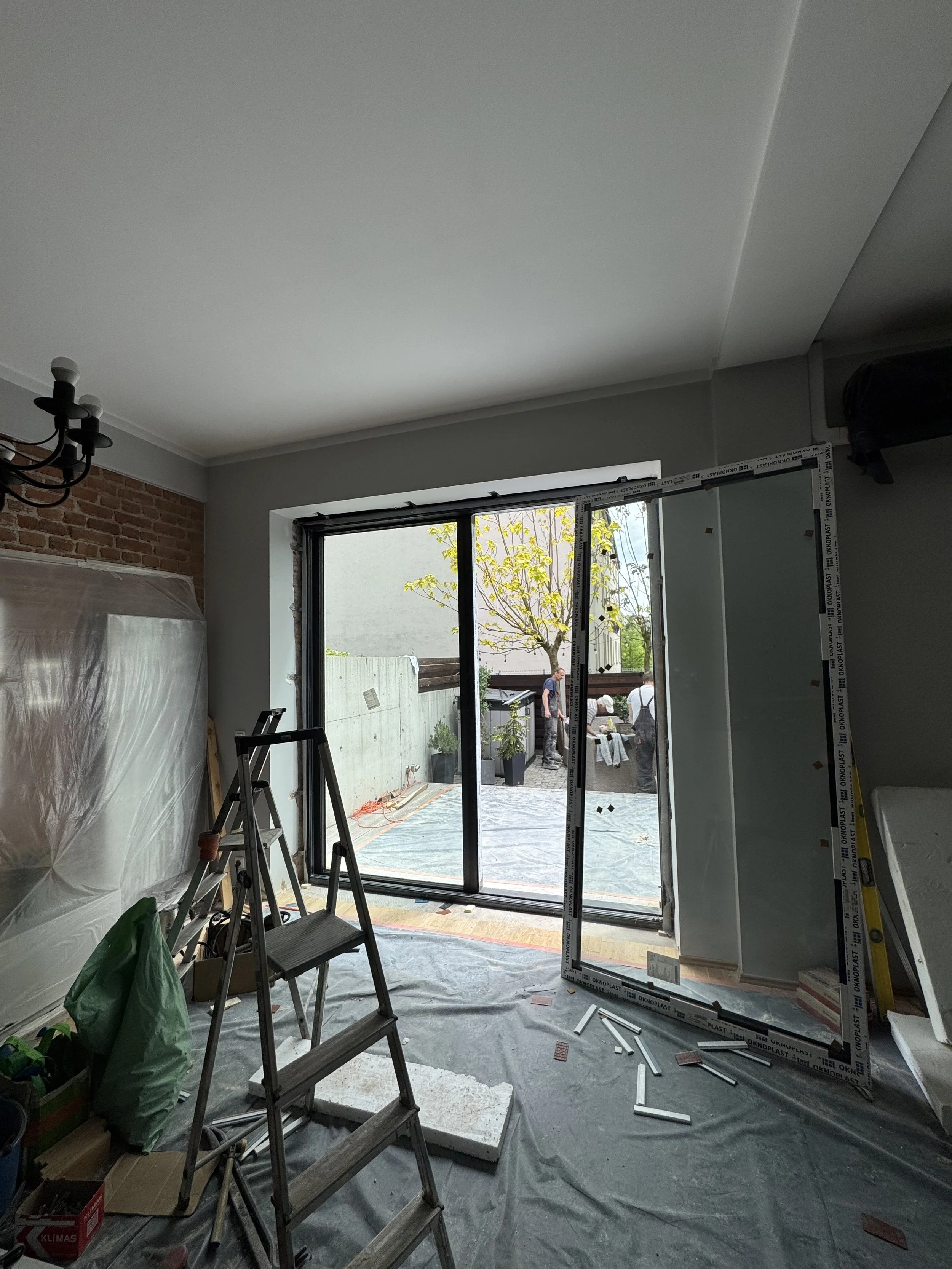 Przeróbka zestawu balkonowego w systemie aluminiowym 