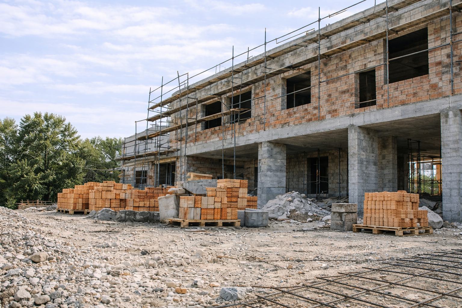 Budowa domu - stan surowy otwarty