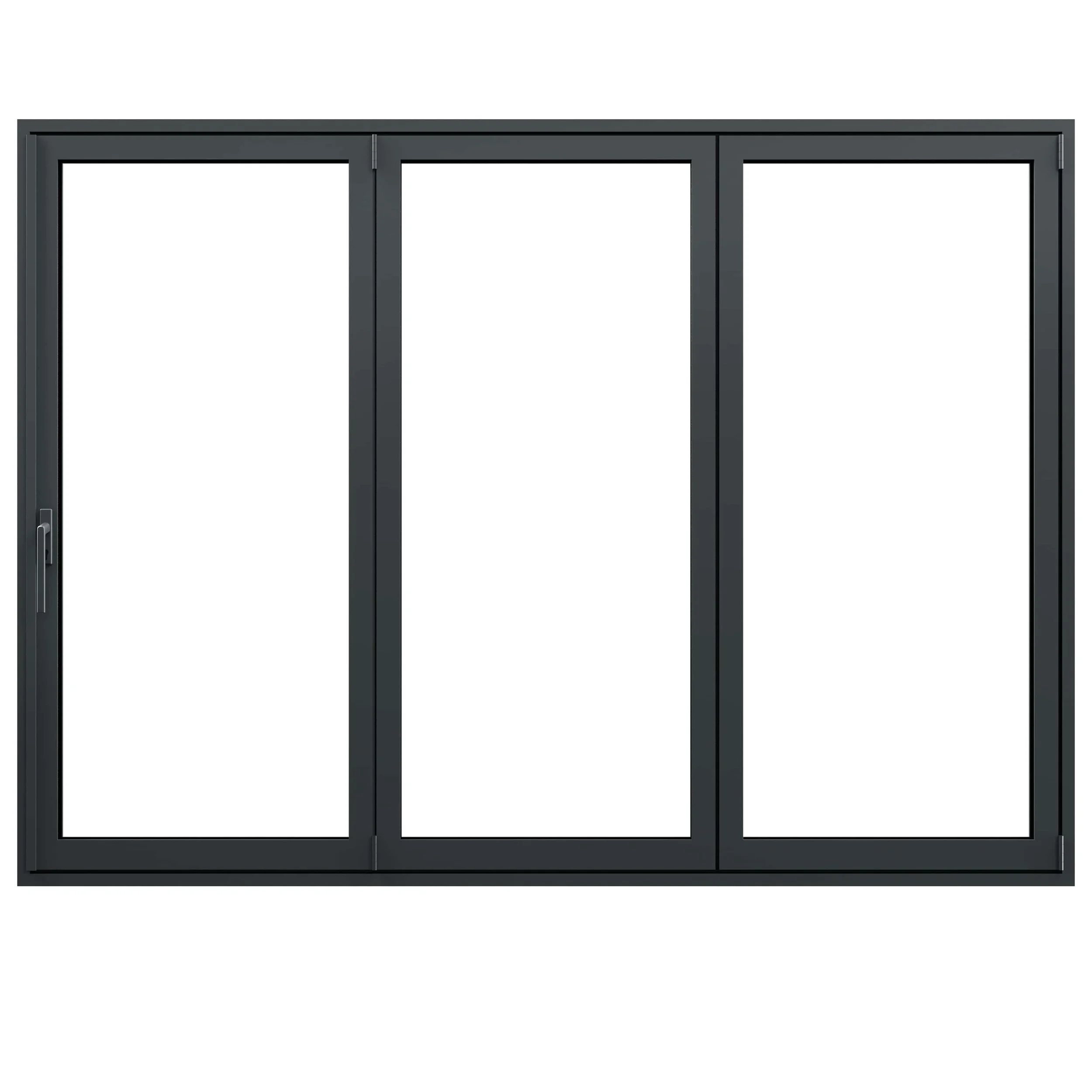 wizualizacja drzwi tarasowych harmonijkowych aluhaus fold