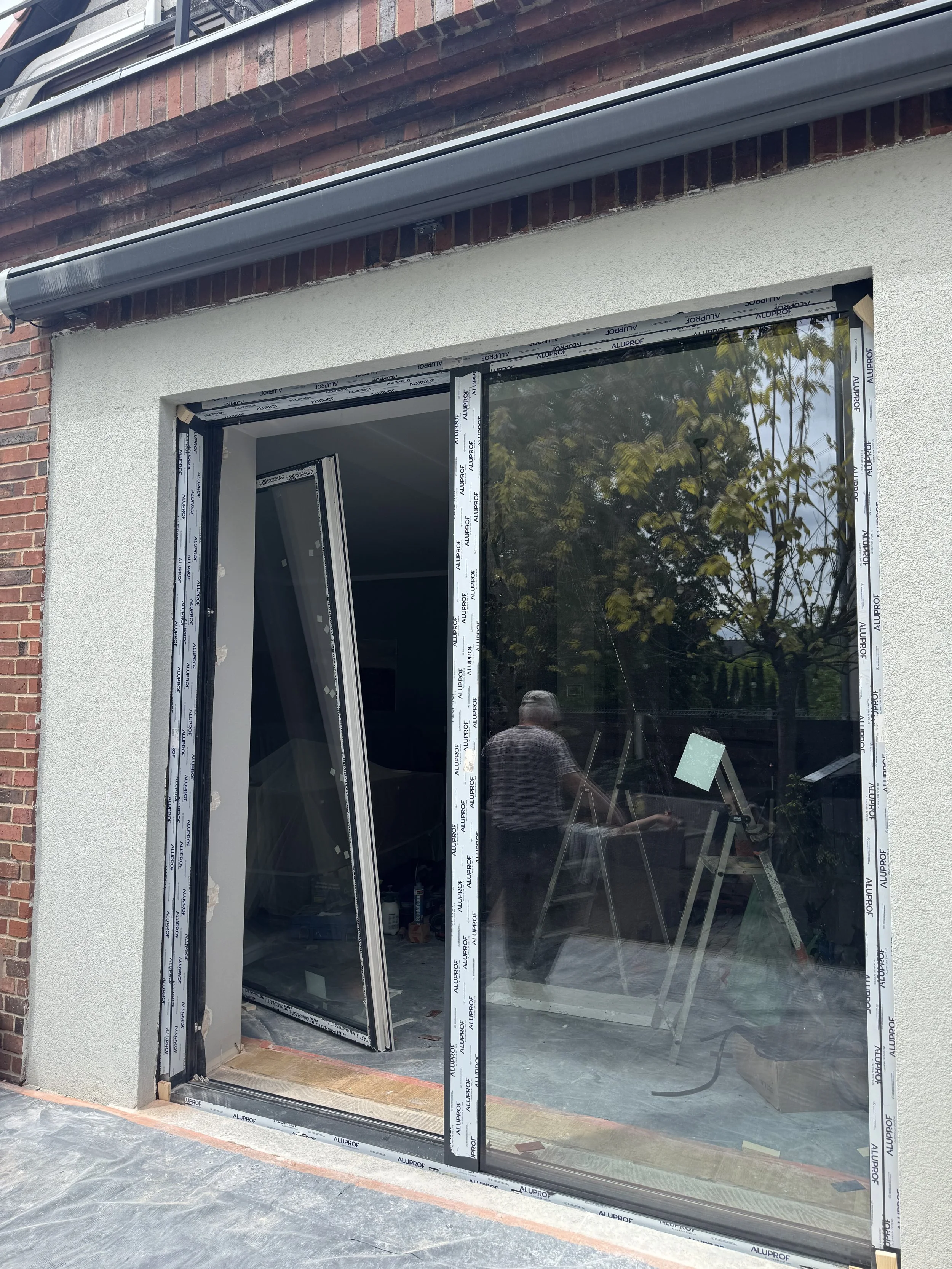 Przeróbka zestawu balkonowego w systemie aluminiowym 