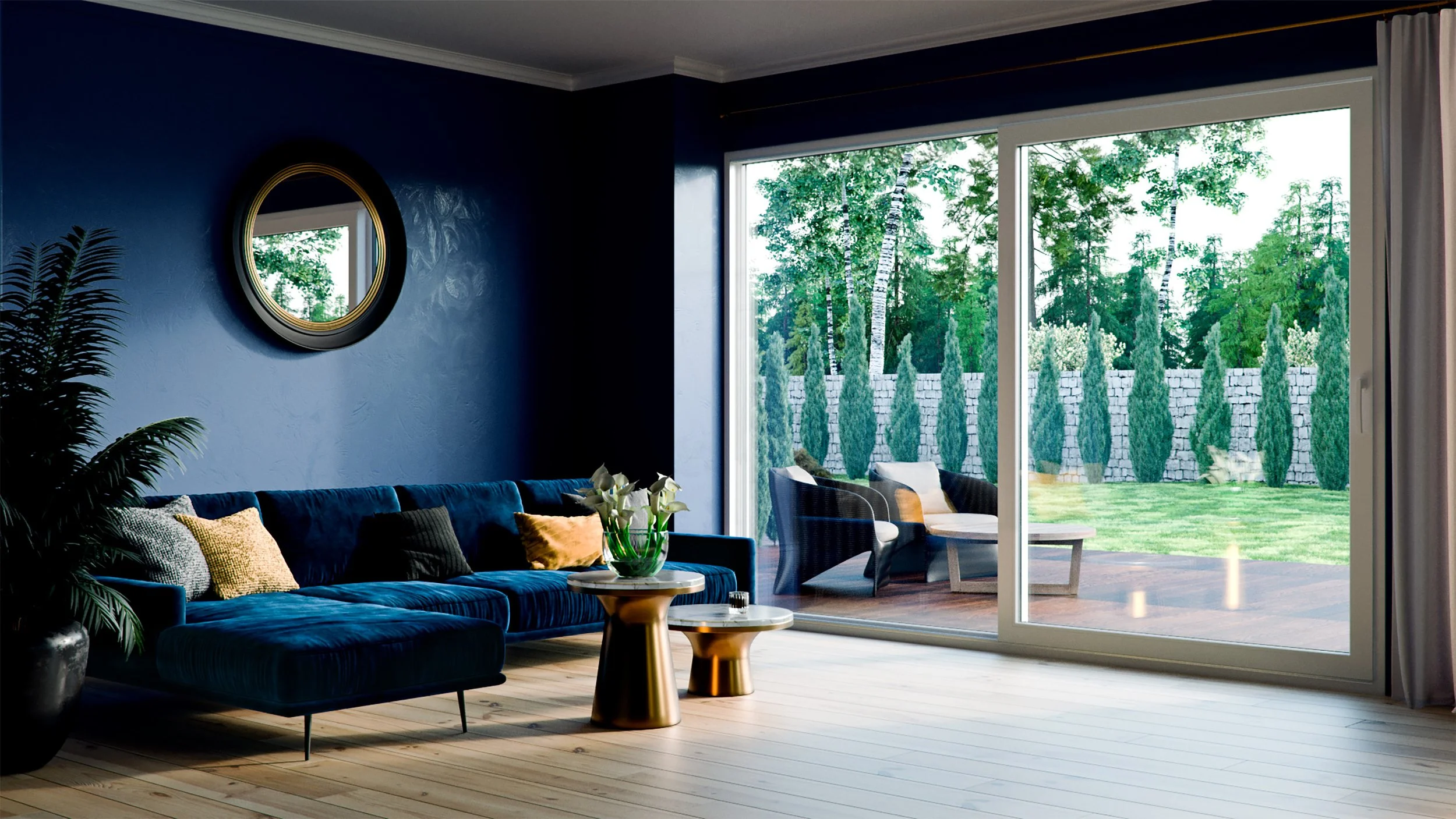 wizualizacja drzwi tarasowych slide marki oknoplast