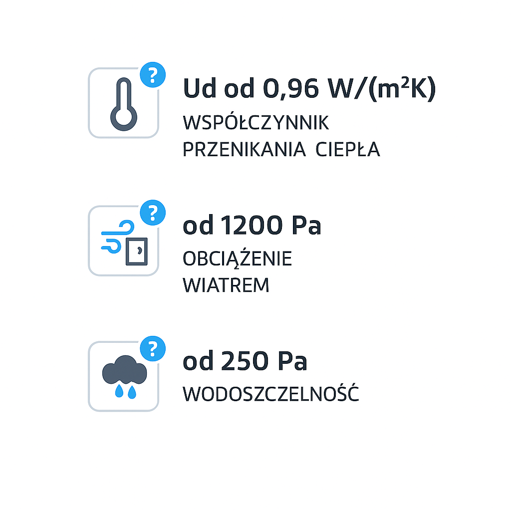 parametry techniczne drzwi zewnętrznych aluminiowych firmy aluhaus