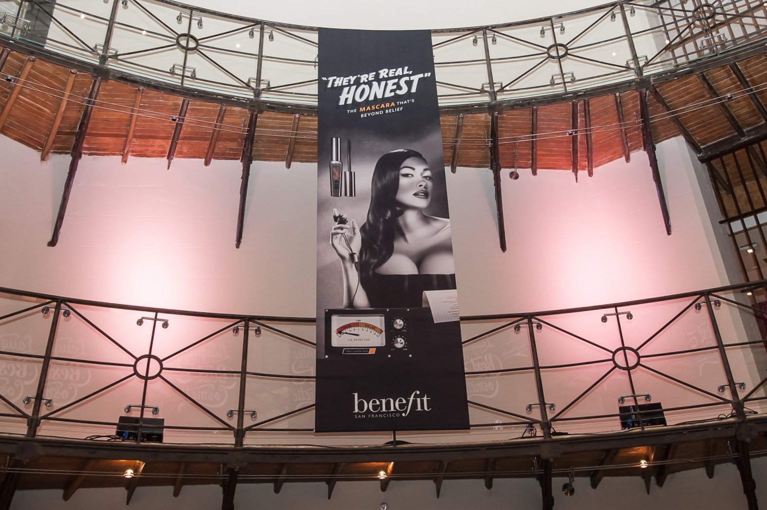 Large format event graphics created at at Benefit Cosmetics for a launch event