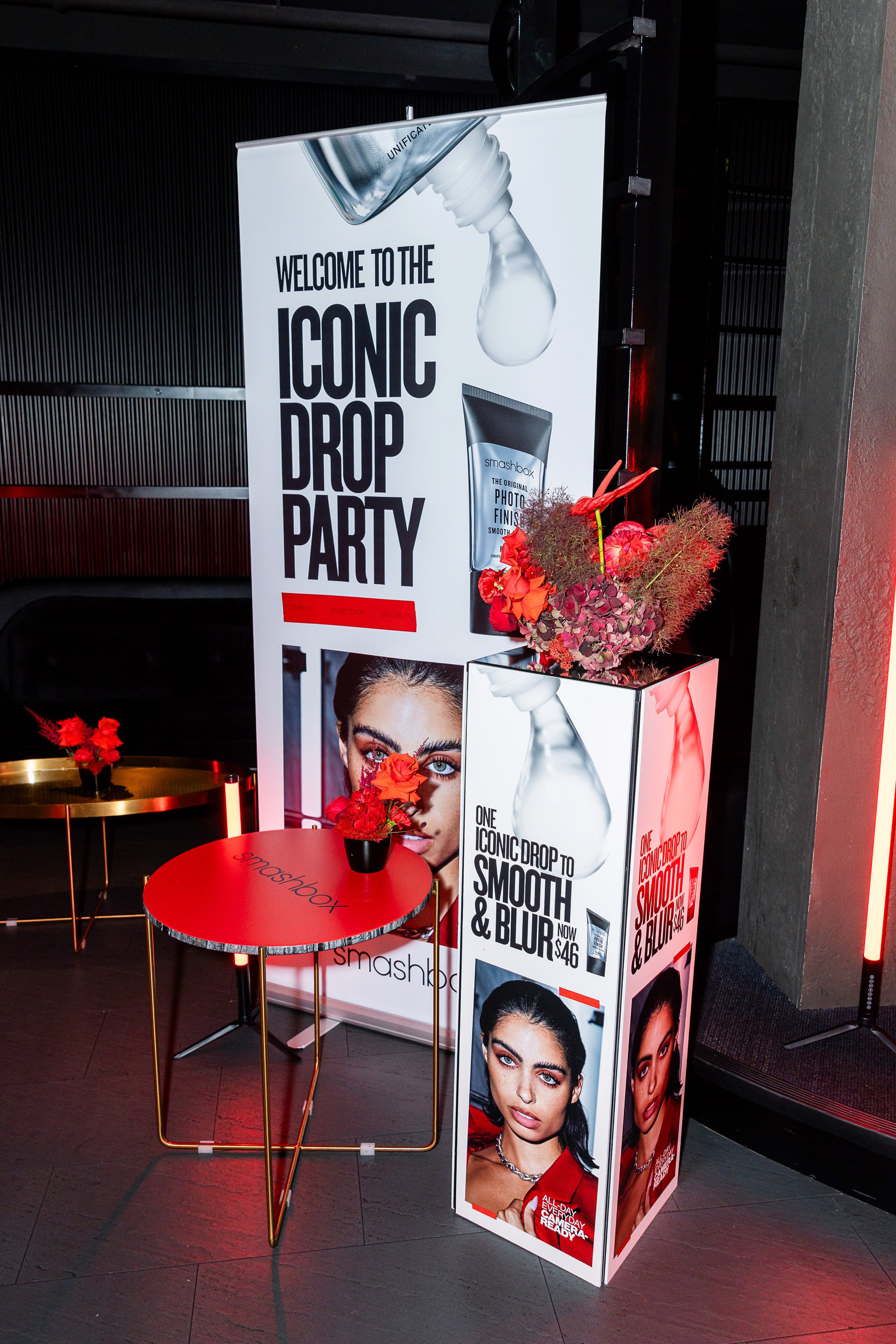 Large format event graphics created at 1milk2sugars for Smashbox event